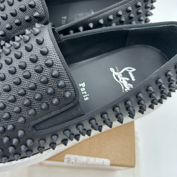 Men\'s Christian Louboutin roller boat slip on sneakers size 44 made in Italy main image 12